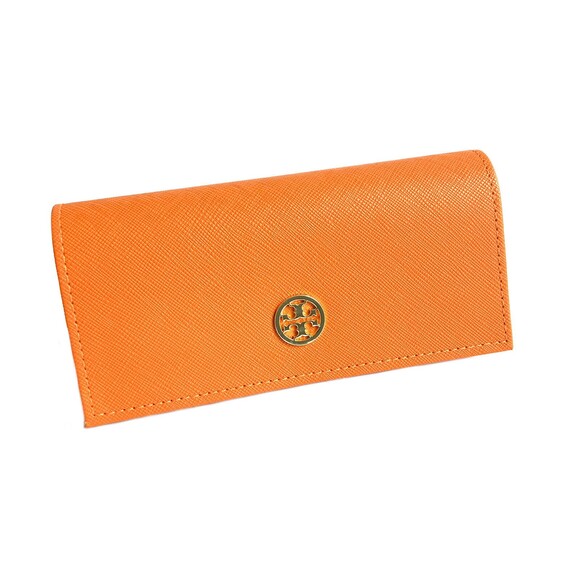 Tory Burch Glasses Case Magnetic Closure Gold-tone Logo - Picture 1 of 7
